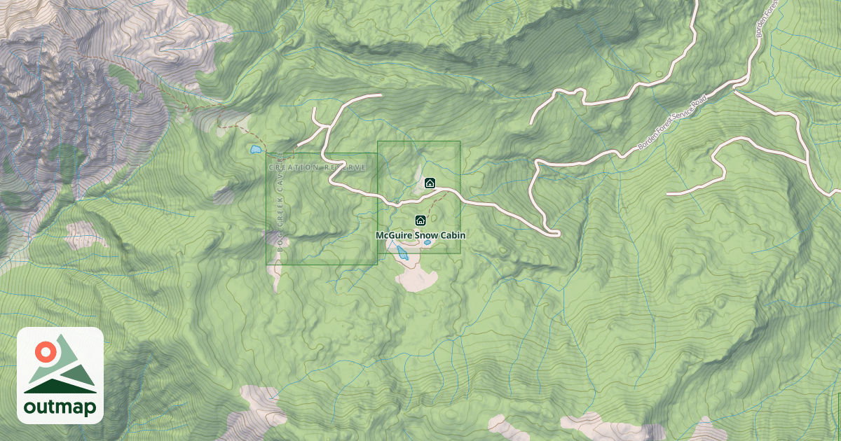 Map of McGuire Snow Cabin