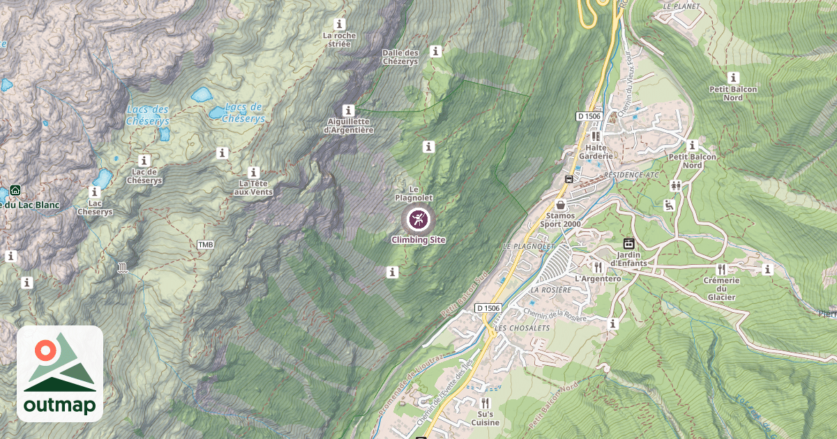 Map of Climbing Site
