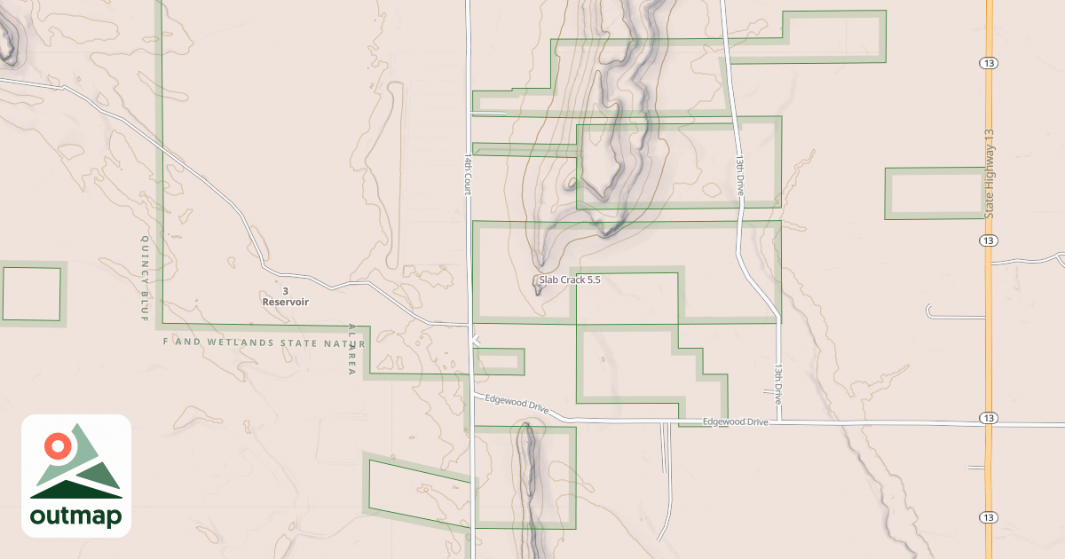 Map of Slab Crack