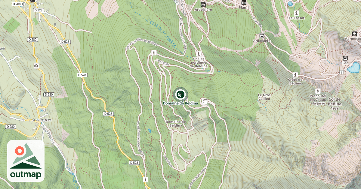Map of Domaine de Beldina