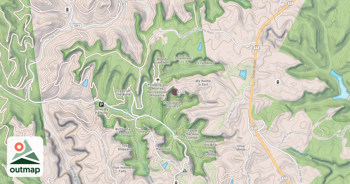 Map of A.L.F.