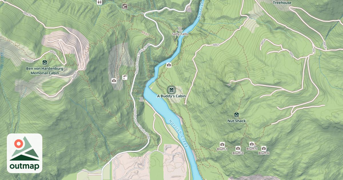 Map of A Buddy's Cabin