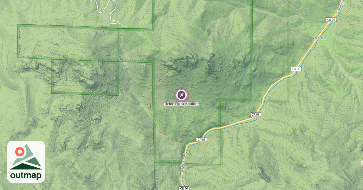 Map of Tickle Fight Boulder