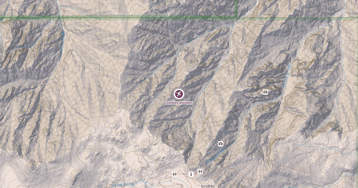 Map preview of Donkey boulder