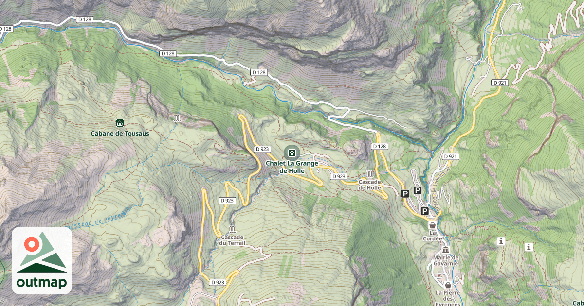Map of Chalet La Grange de Holle