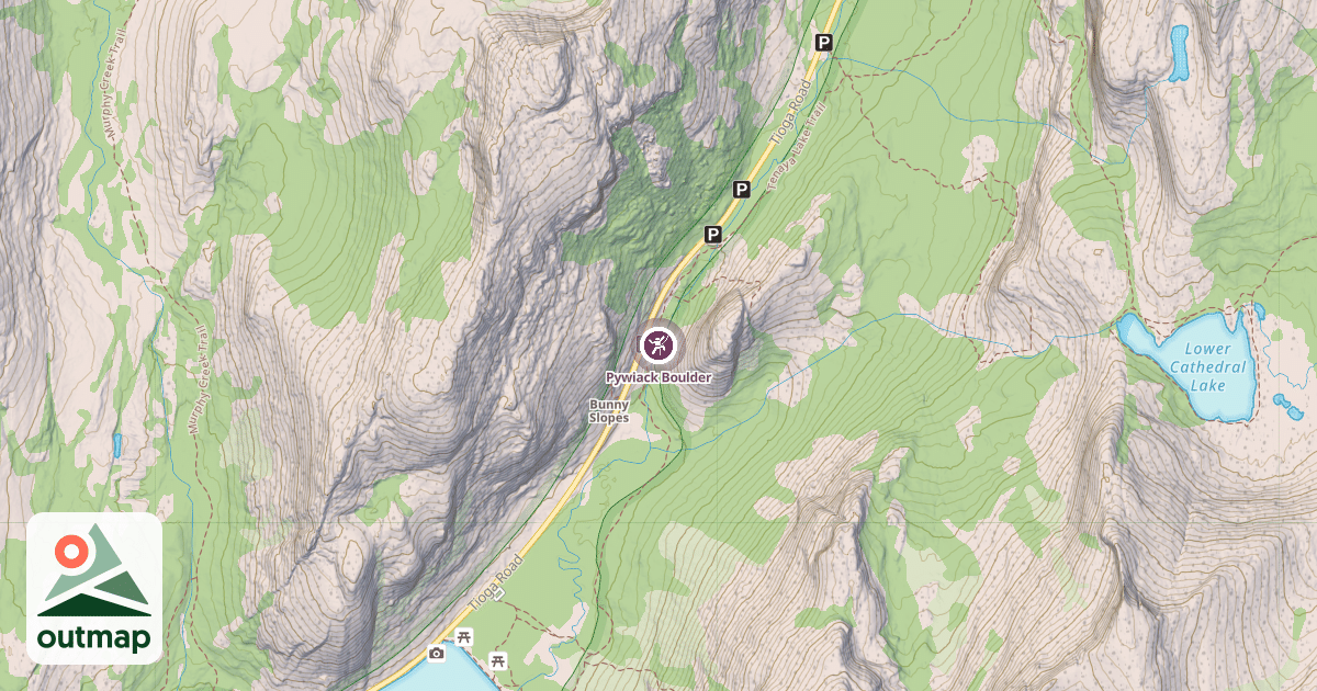 Map of Pywiack Boulder