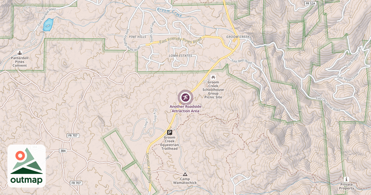 Map of Another Roadside Attraction Area