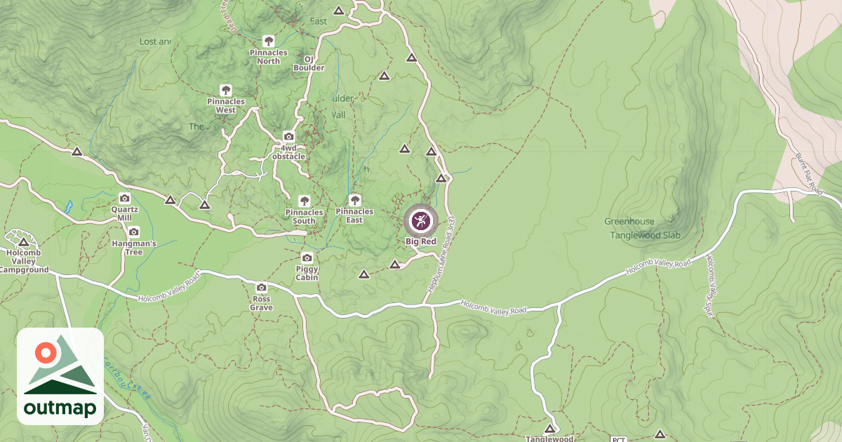 Map of Big Red