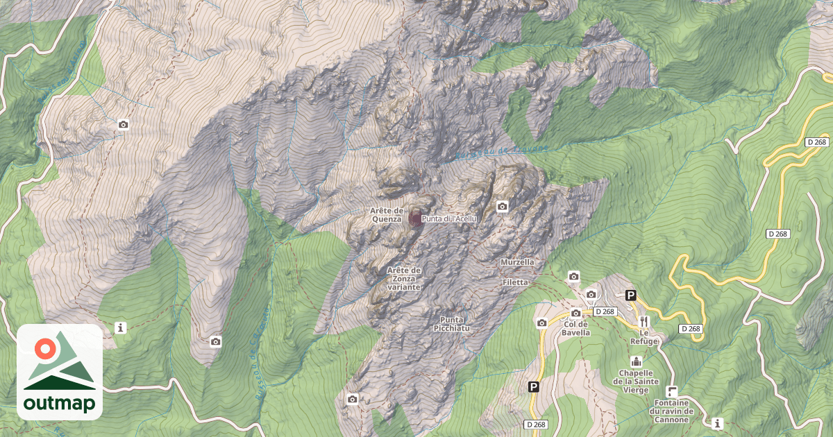 Map of Punta di l'Acellu