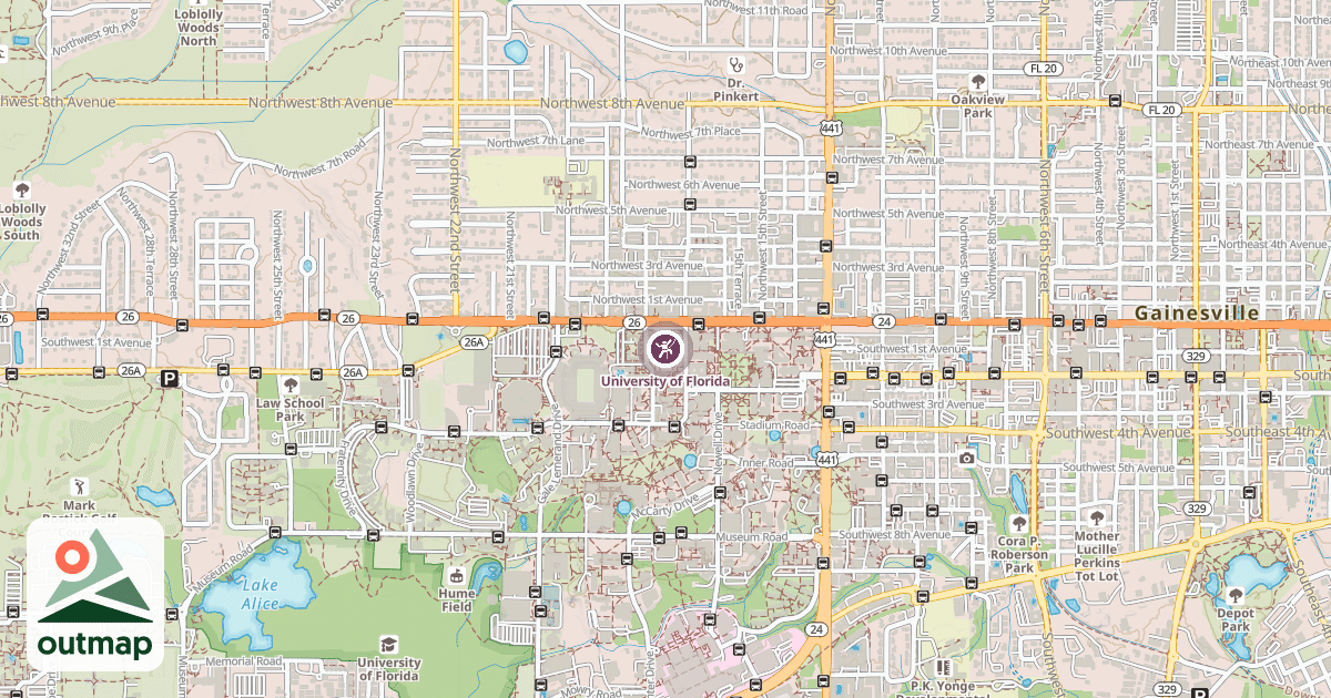 Map of University of Florida