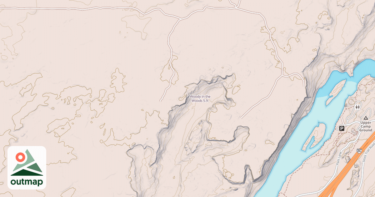 Map of Woody in the Woods