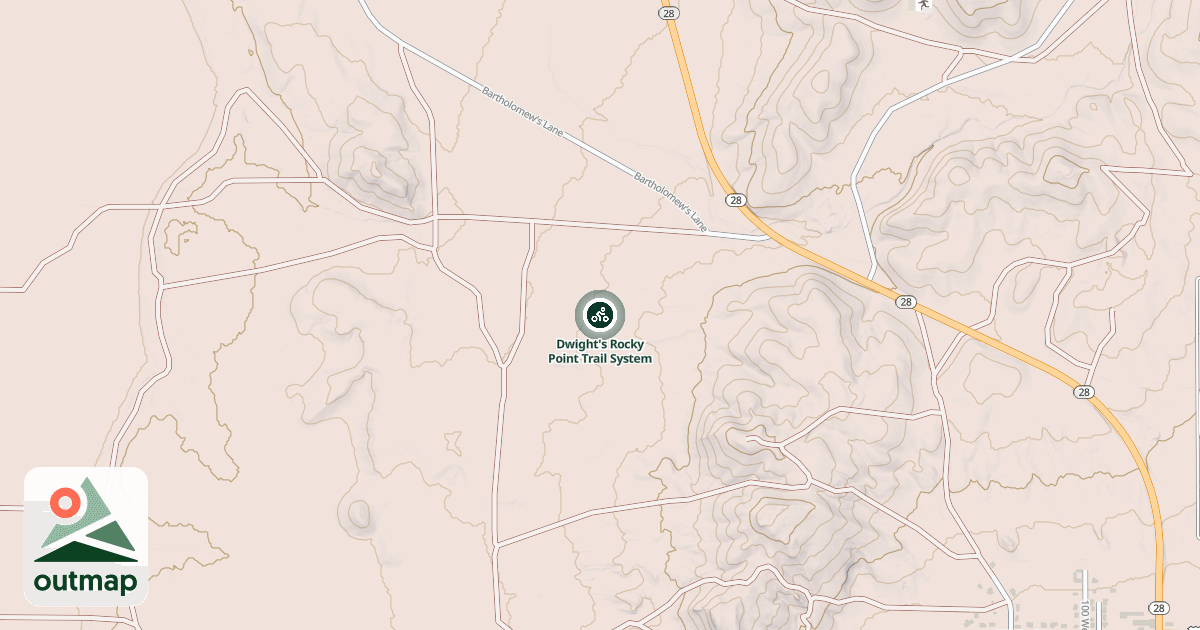 Map of Dwight's Rocky Point Trail System