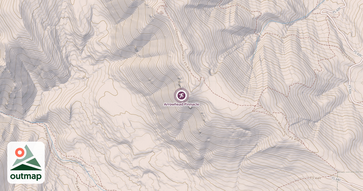 Map of Arrowhead Pinnacle