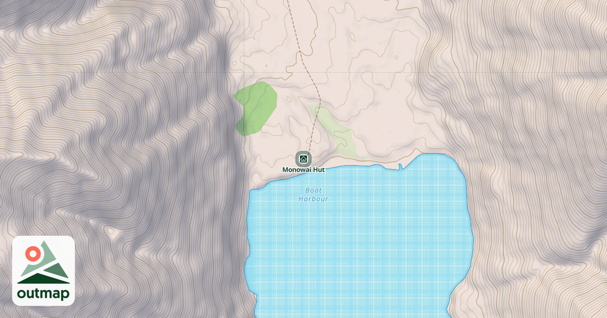Map of Monowai Hut