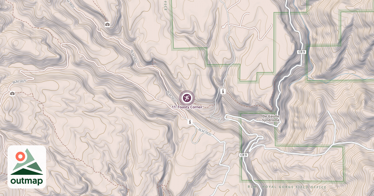Map of 11. Toasty Corner