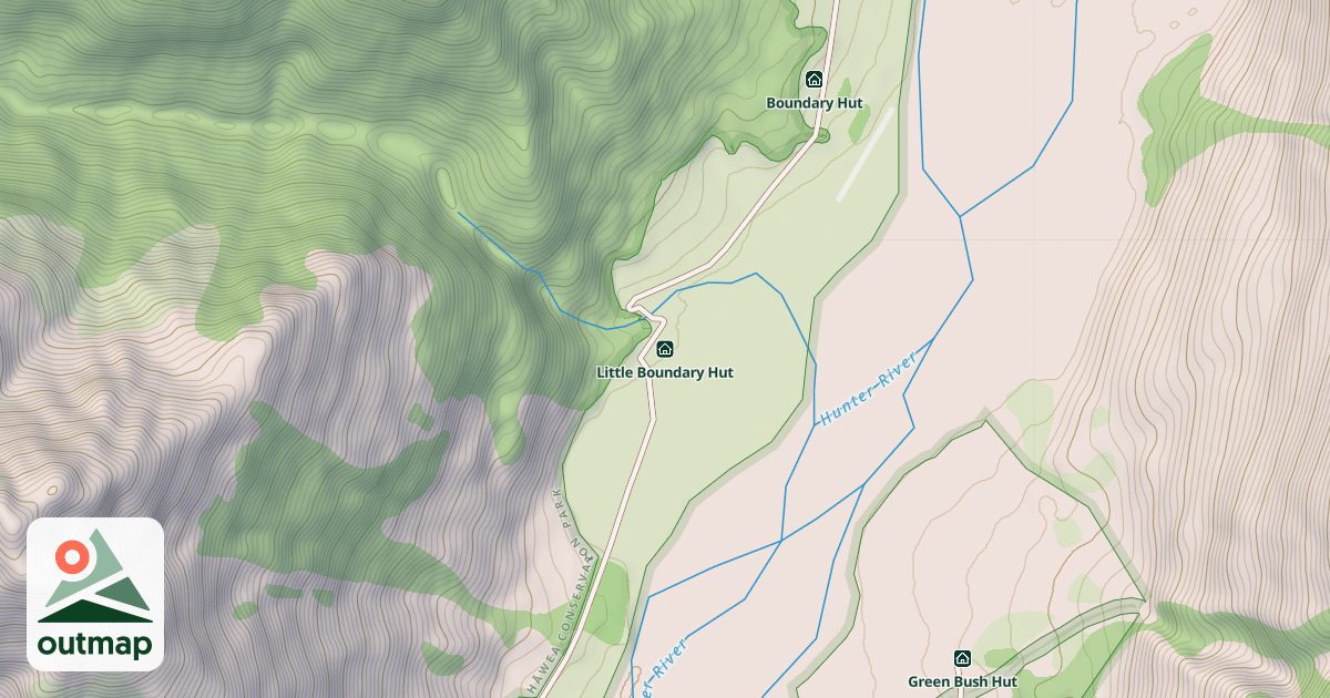 Map of Little Boundary Hut