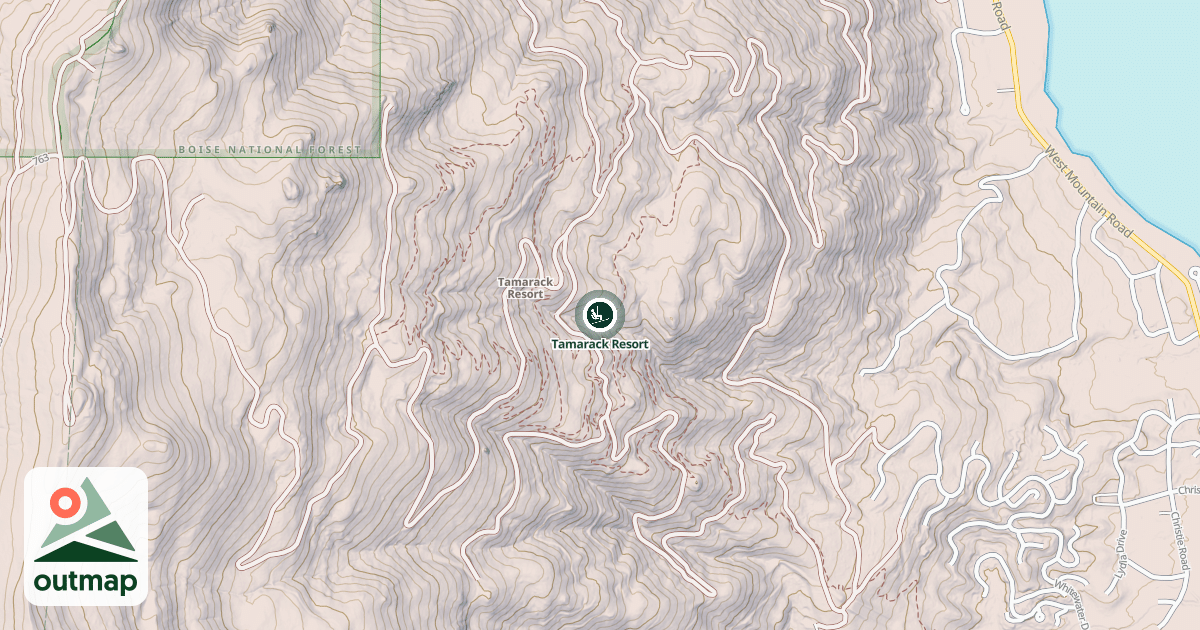 Map of Tamarack Resort