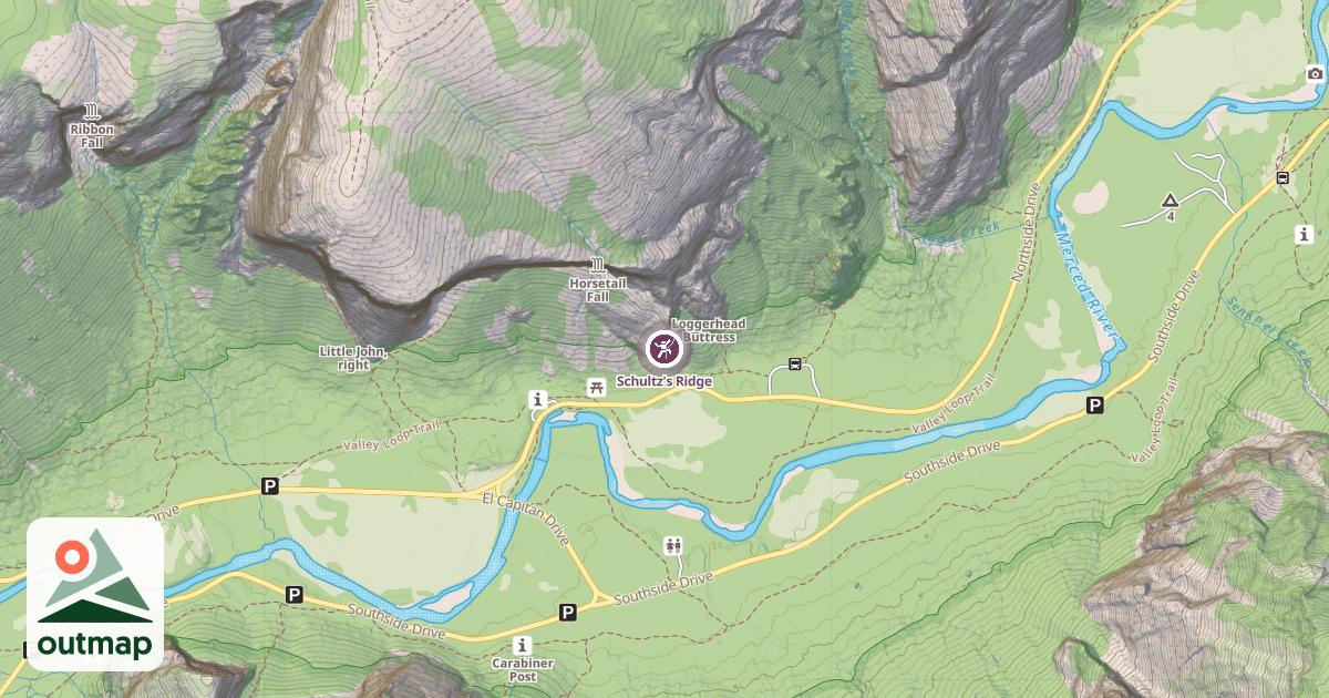 Map of Schultz's Ridge