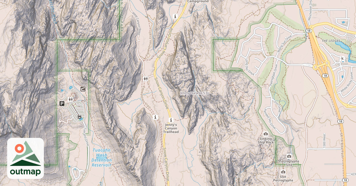Map of Jimmy Durante