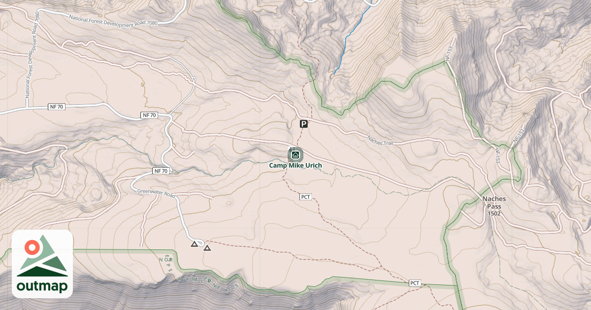 Map of Camp Mike Urich