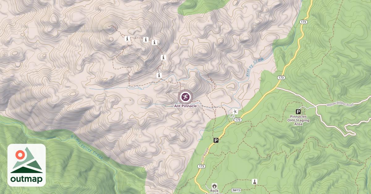 Map of Ant Pinnacle
