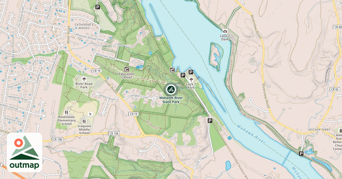 Map of Mohawk River State Park