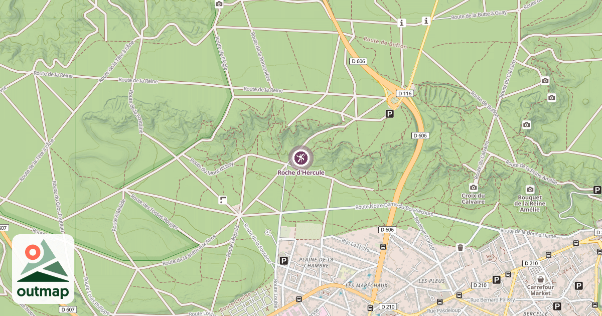 Map of Roche d'Hercule