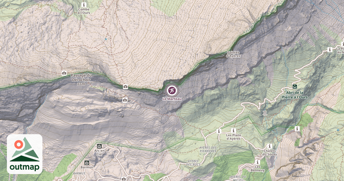 Map of Le Marteau