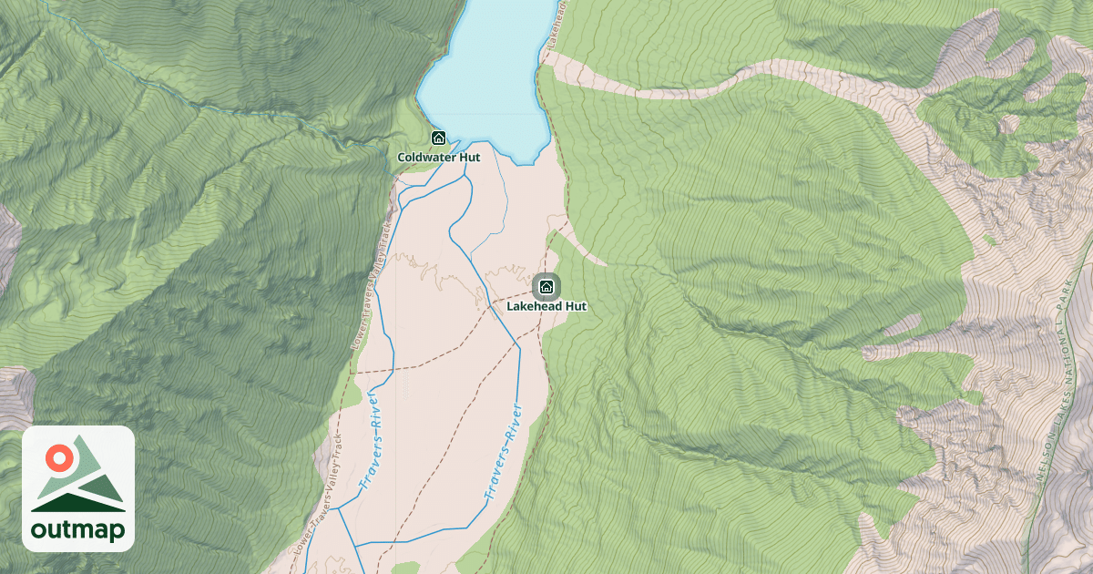 Map of Lakehead Hut