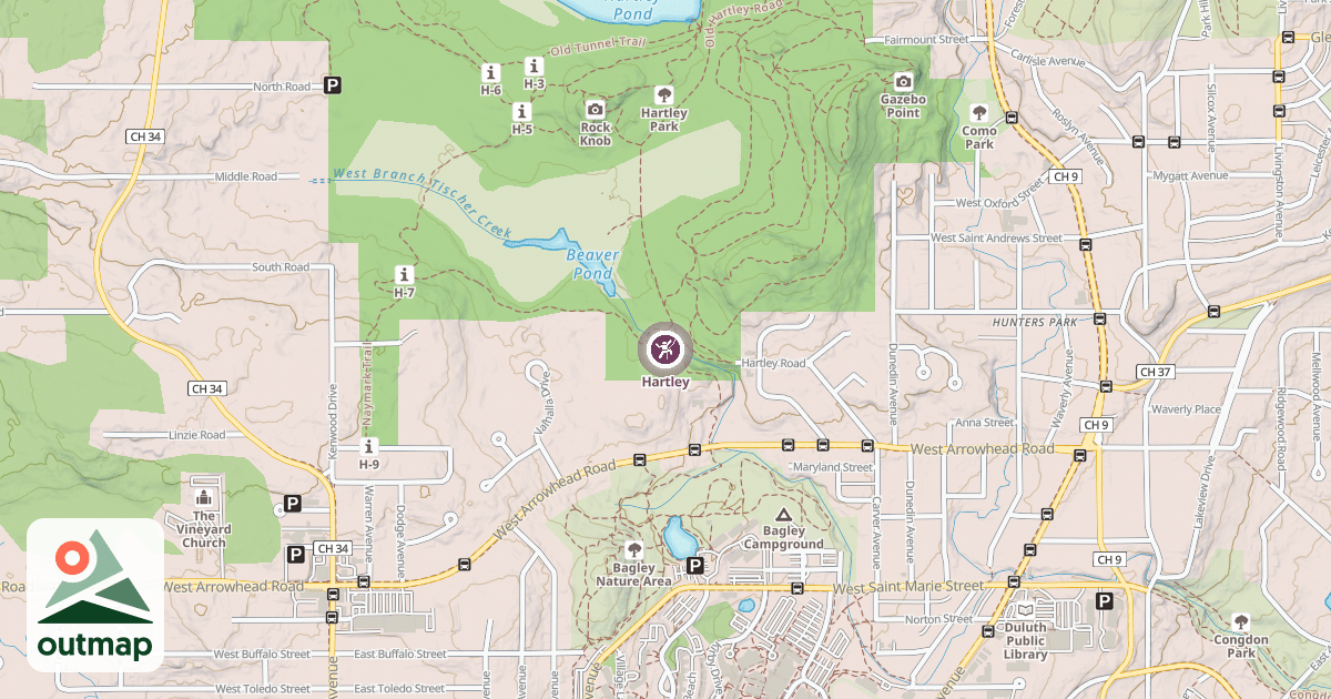 Map of Hartley