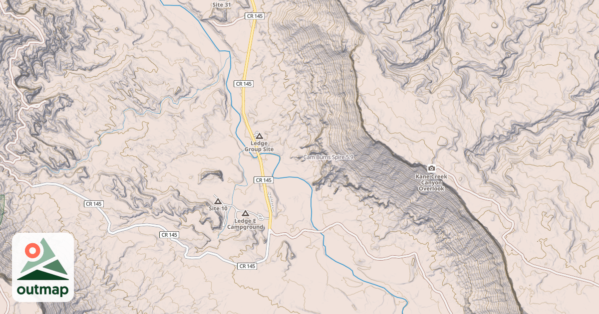 Map of Cam Burns Spire