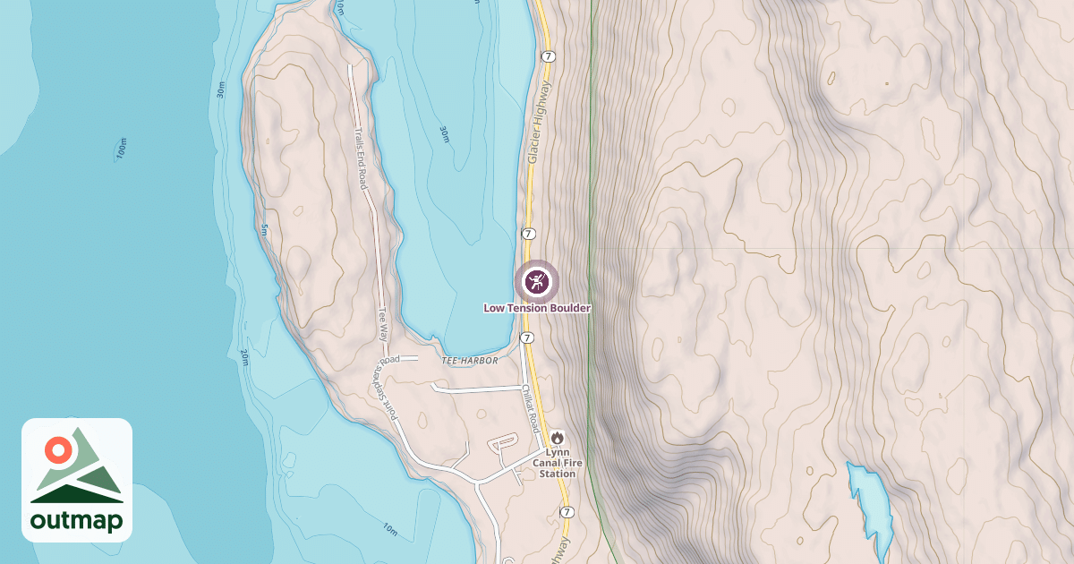 Map of Low Tension Boulder