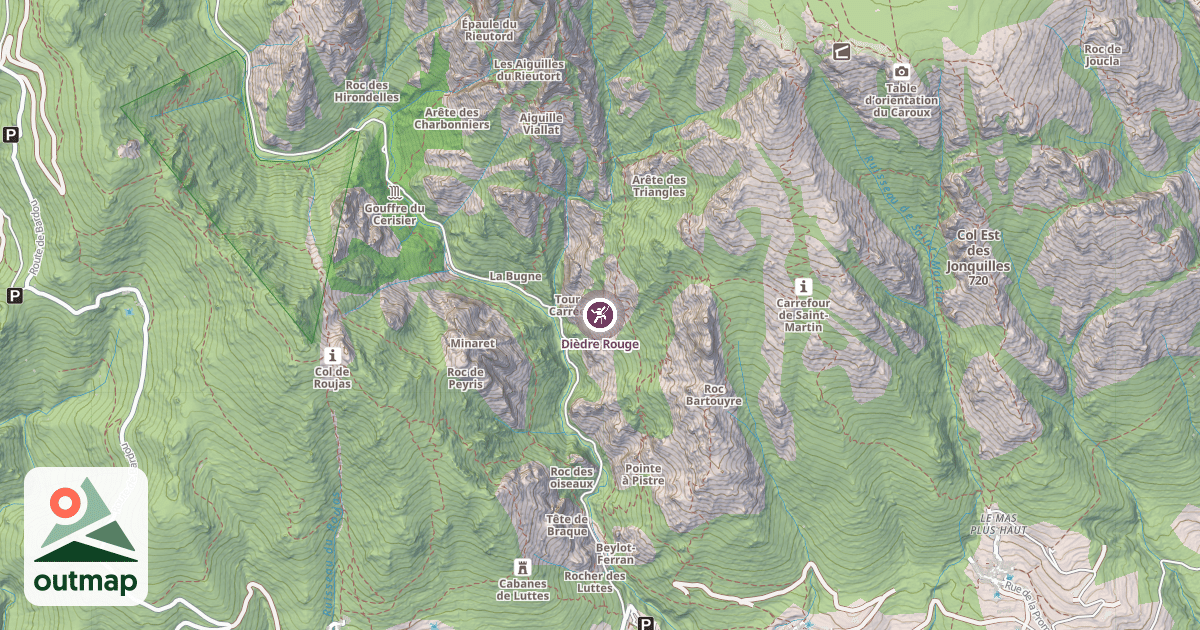 Map of Dièdre Rouge