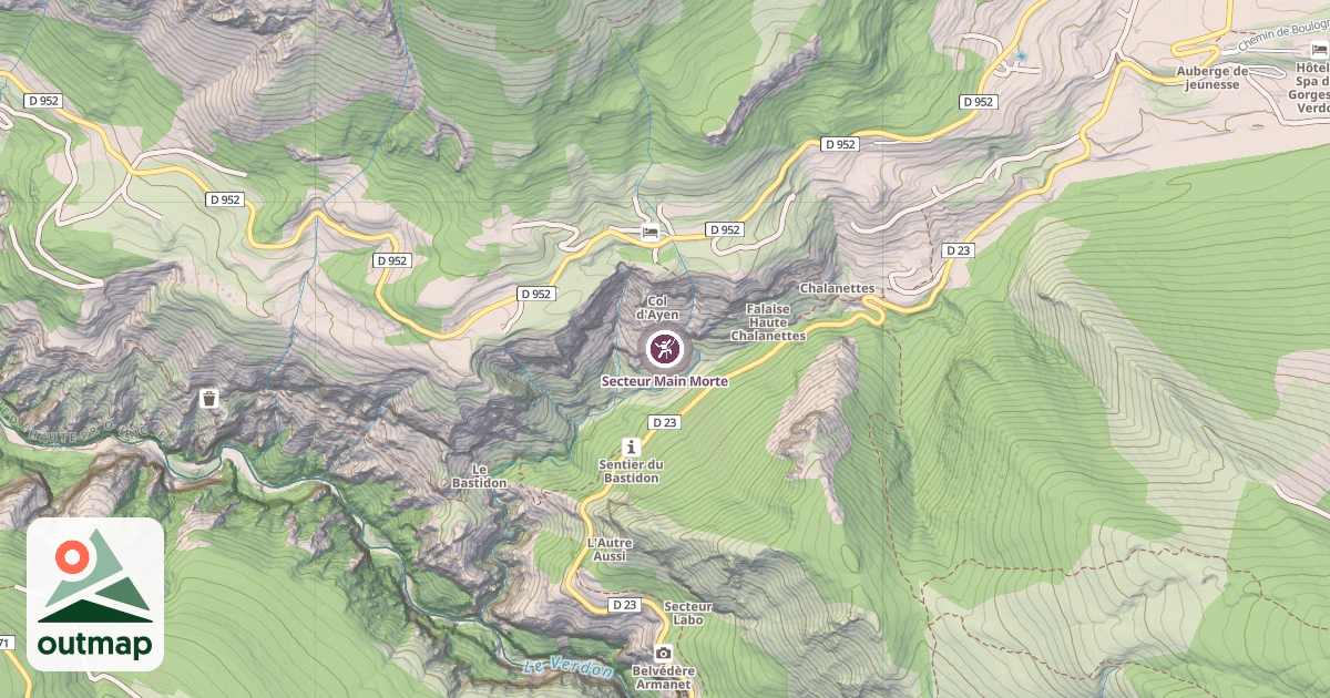 Map of Secteur Main Morte