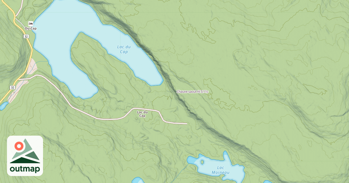 Map of Chauve saoul rit