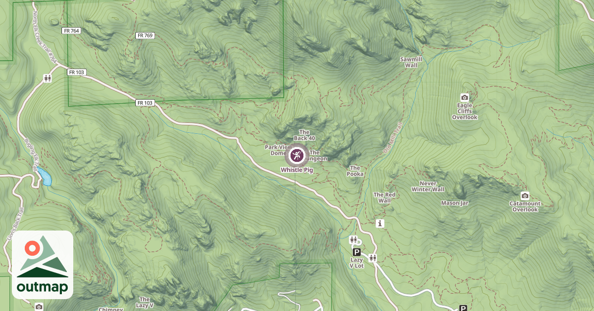 Map of Whistle Pig