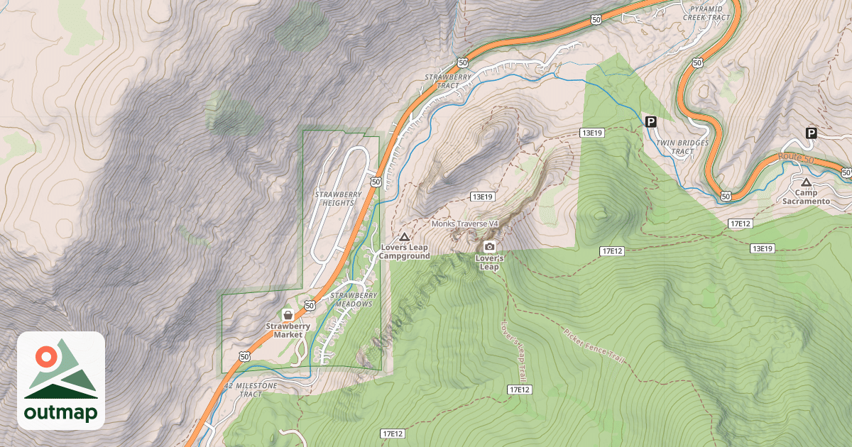 Map of Monks Traverse