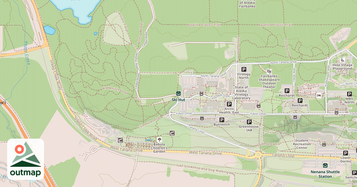 Map of Ski Hut