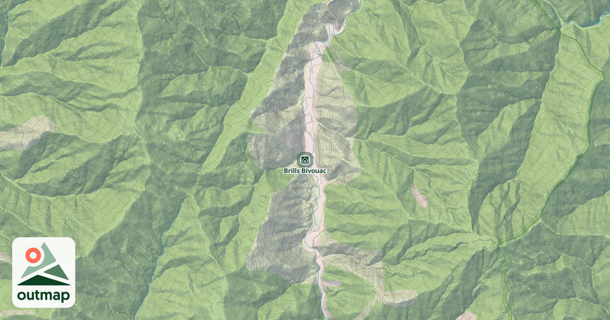 Map of Brills Bivouac