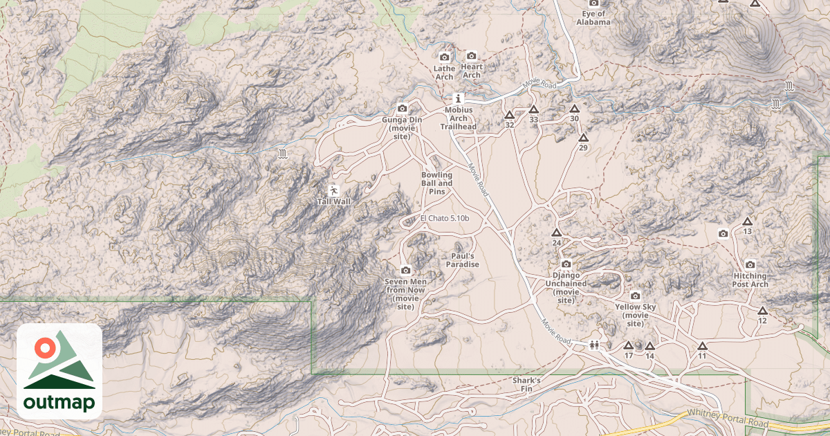 Map of El Chato
