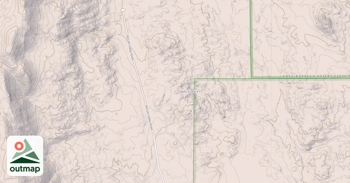 Map of Chad's Crack
