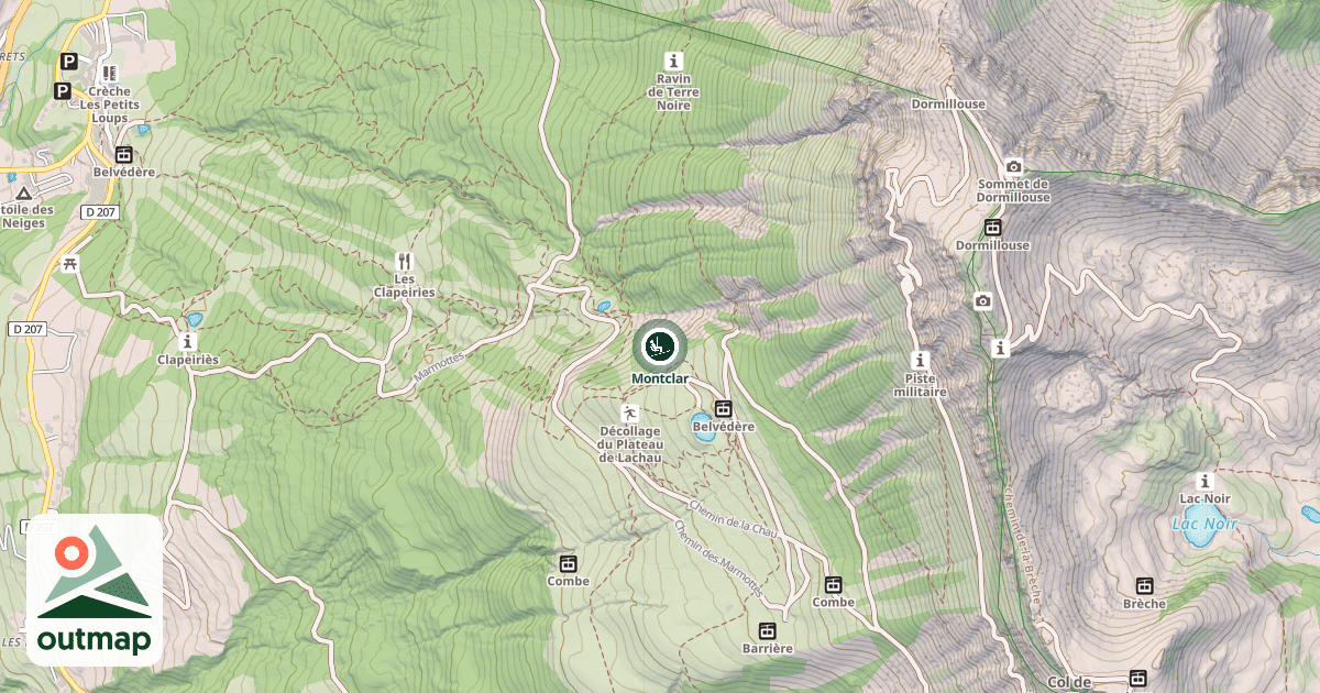 Map of Montclar