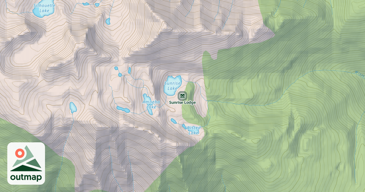 Map of Sunrise Lodge