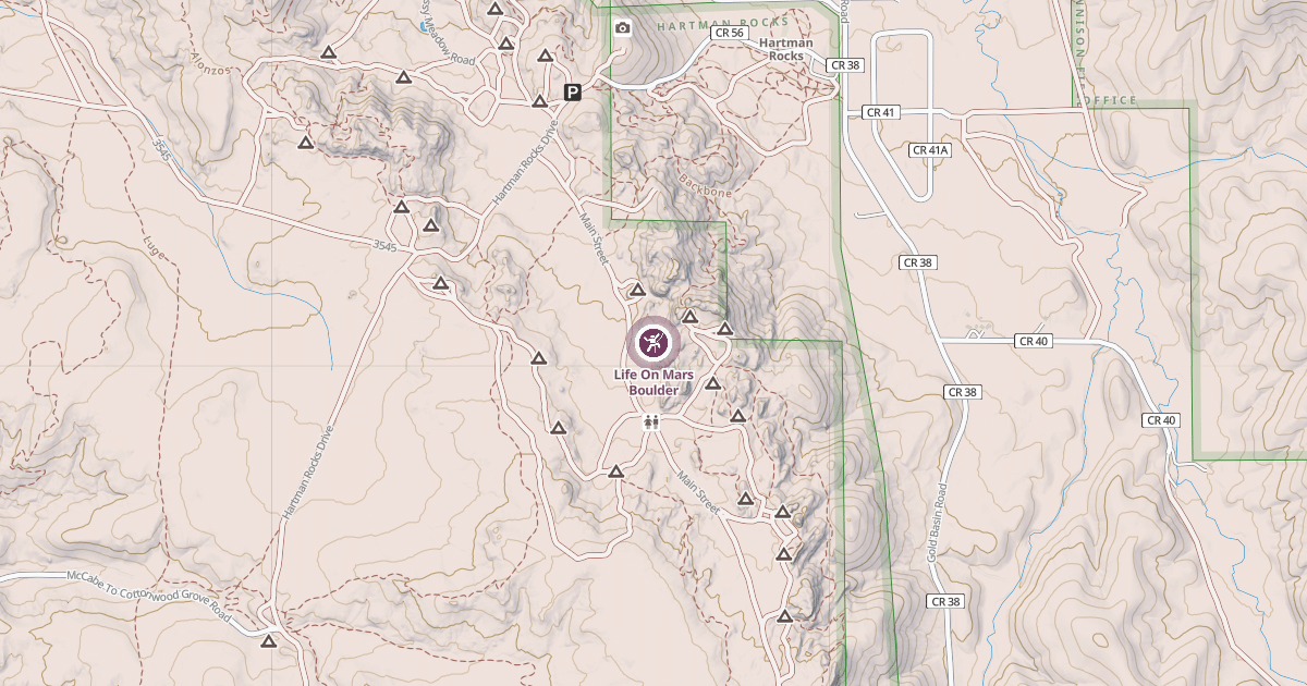 Map preview of Life On Mars Boulder
