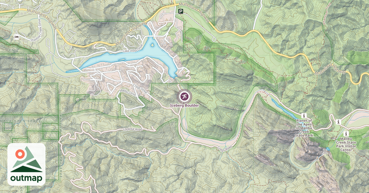 Map of Iceberg Boulder