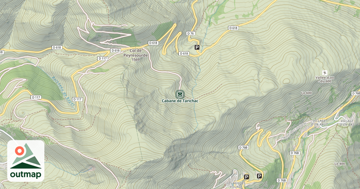 Map of Cabane de Tarichac
