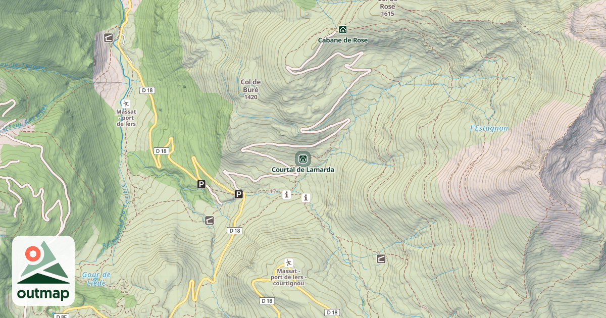 Map of Courtal de Lamarda