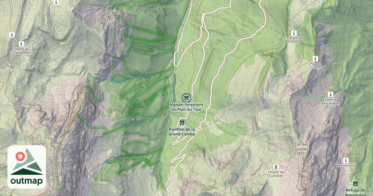 Map of Maison forestière du Plan du Tour