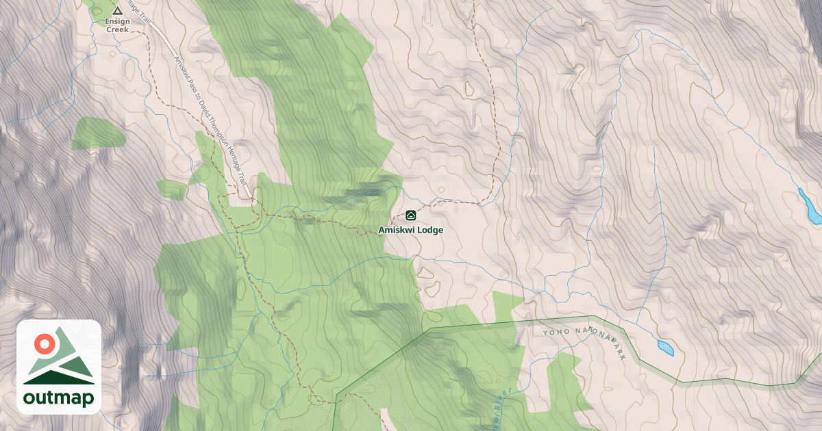 Map of Amiskwi Lodge