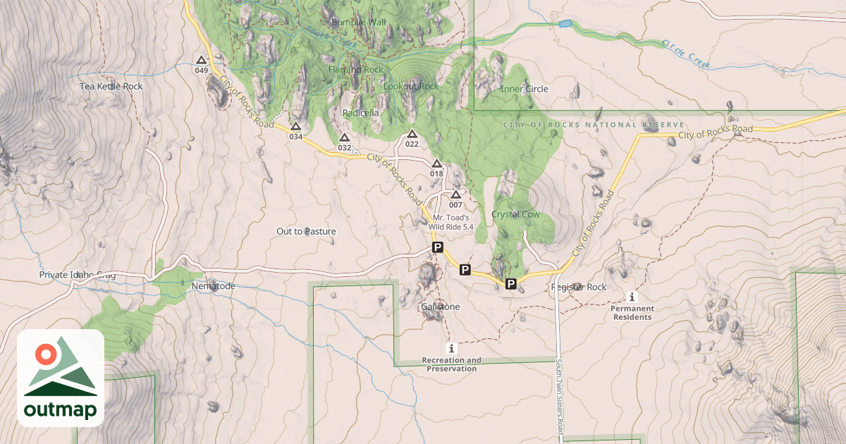 Map of Mr. Toad's Wild Ride